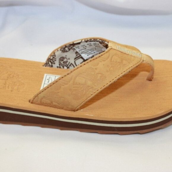 Women's Timberland Wheat Flip Flops NWT - Picture 2 of 3